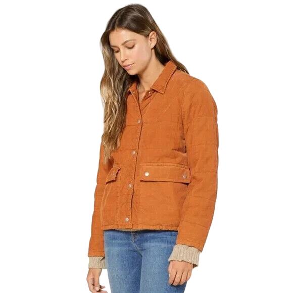 Outerknown Jackets & Blazers - OUTERKNOWN Women's Lou Corduroy Puffer Jacket in light Brown Size Medium